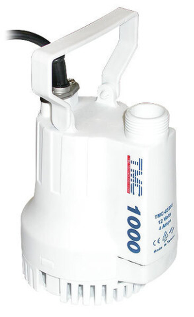 Трюмная помпа с вертикальным патрубком и рукояткой, 60 л/мин, 12 В (10247835)