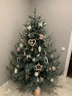 Ель Искусственная Царь елка Ель искусственная Раскидистая Премиум голубая 240 см