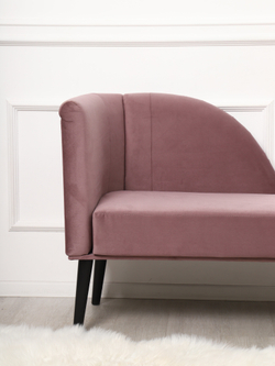 Кушетка Berger лиловый/венге