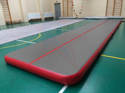 Надувная акробатическая дорожка гимнастическая "StarTrack" - 15х1,5х0,21м. (ЦВЕТ: СЕРЫЙ)