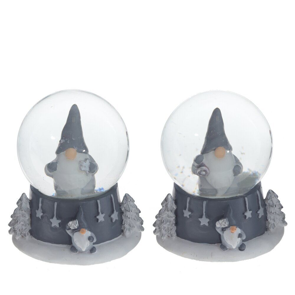 GAEM Фигурка декор в стекл шаре "Гном", D5 см, L5,5 W5 H6 см, 2в.