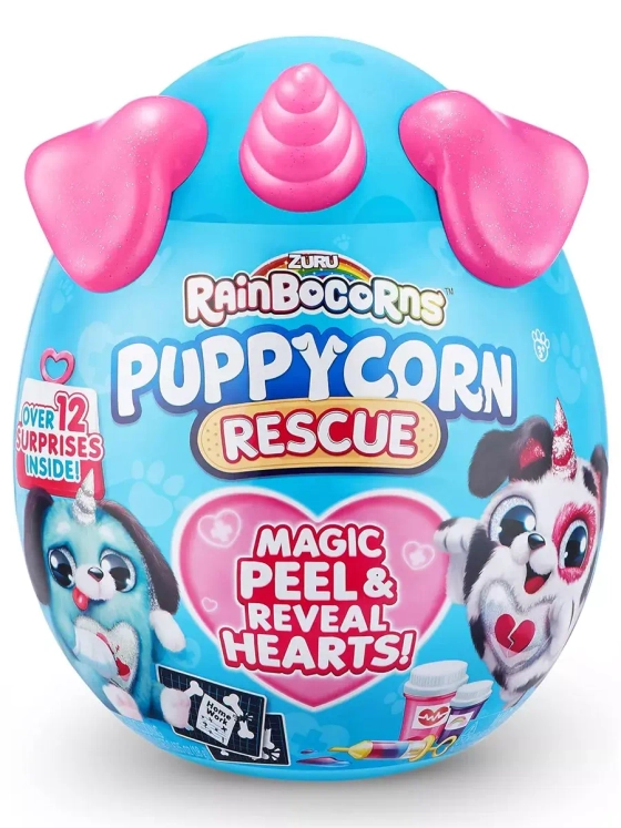 Мягкая игрушка сюрприз яйцо Rainbocorns Puppycorn Rescue