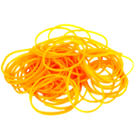 Резинки для денег DELI, 70 мм, 100 гр в тубе, желтые