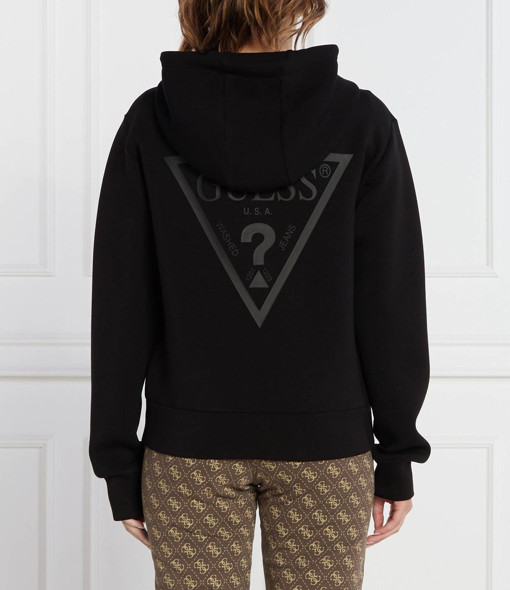 Худи ALLIE SCUBA HOODIE ZIP GUESS ACTIVE - черный(V3RQ11 K7UW2)