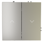Выключатель встраиваемый VOLTUM S70 для жалюзи 10А, (шелк)