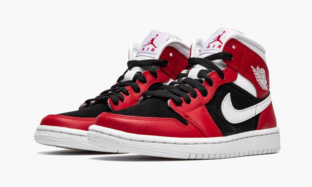 Air Jordan 1 Mid WMNS "Gym Red / Black"