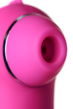 Вакуум-волновой клиторальный стимулятор и вибратор Dino (Цвет: розовый)