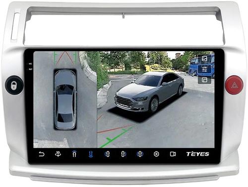Магнитола для Citroen C4 2004-2011 - Teyes CC3-2K-360 на Android 10, Быстрая, 2K QLED, CarPlay, 4G SIM-слот, 4 камеры в комплекте