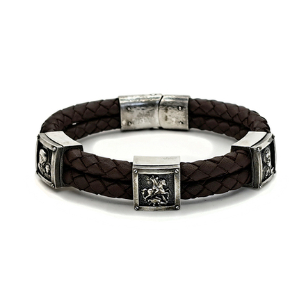 Православный мужской браслет Георгий Победоносец Лики Святых