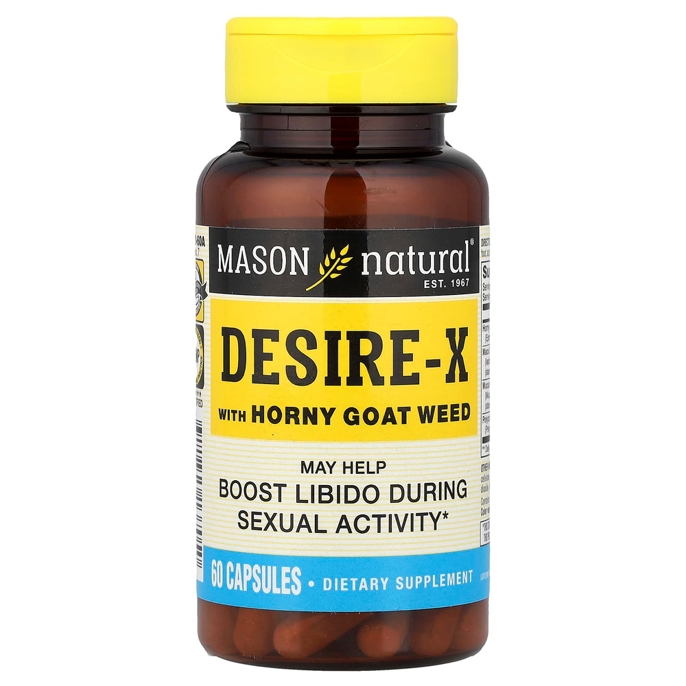 Mason Natural, Desire-X с горянкой, 60 капсул