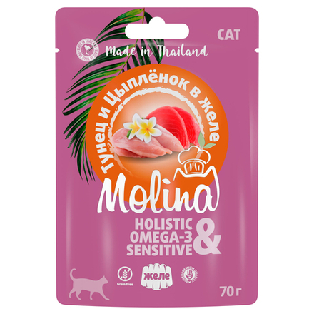 Molina,Пауч цыпленок и тунец,70г