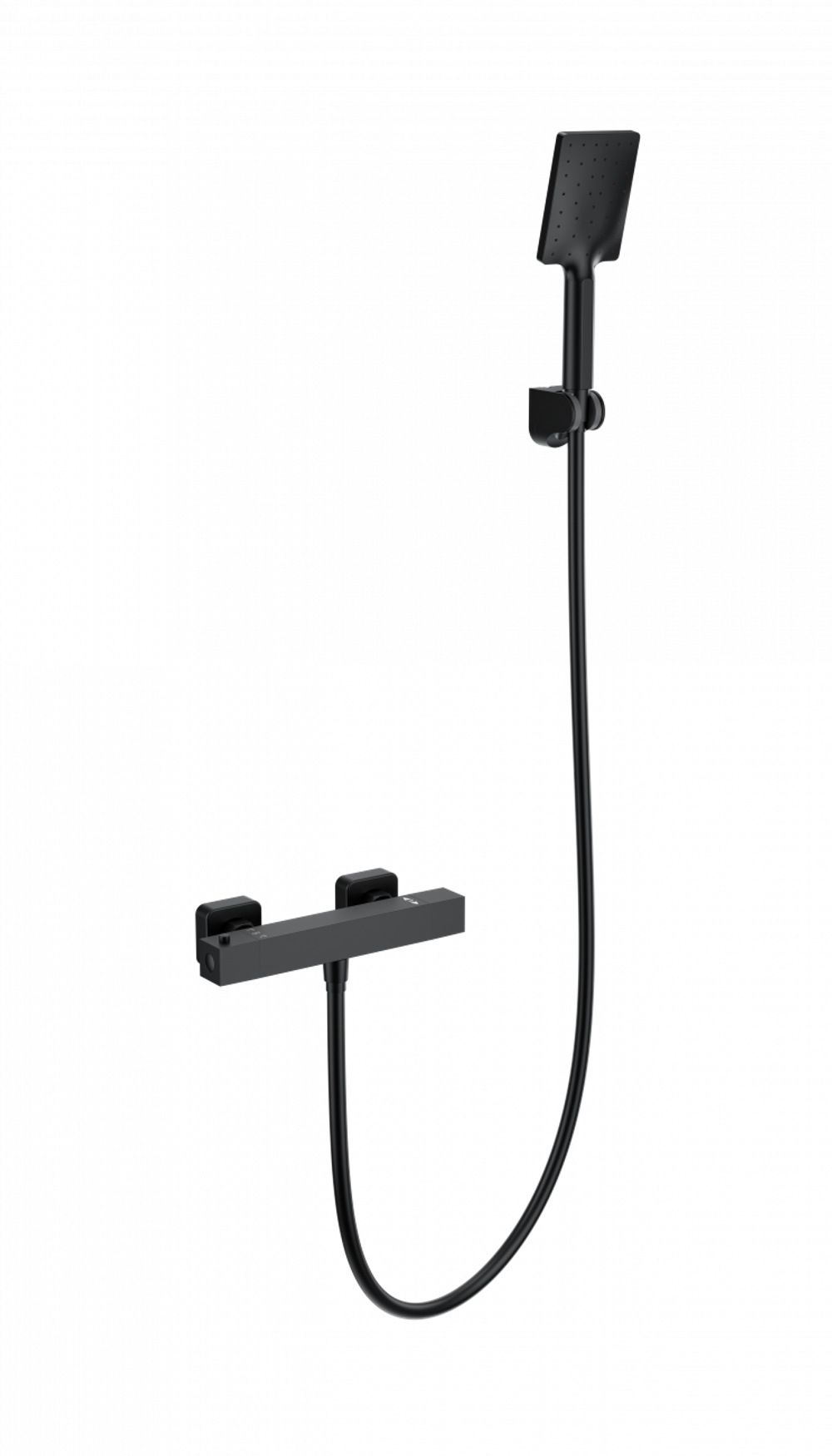 Смеситель для душа с термостатом WONZON & WOGHAND STAY 3, Черный матовый (WW-B2062-A-MB)