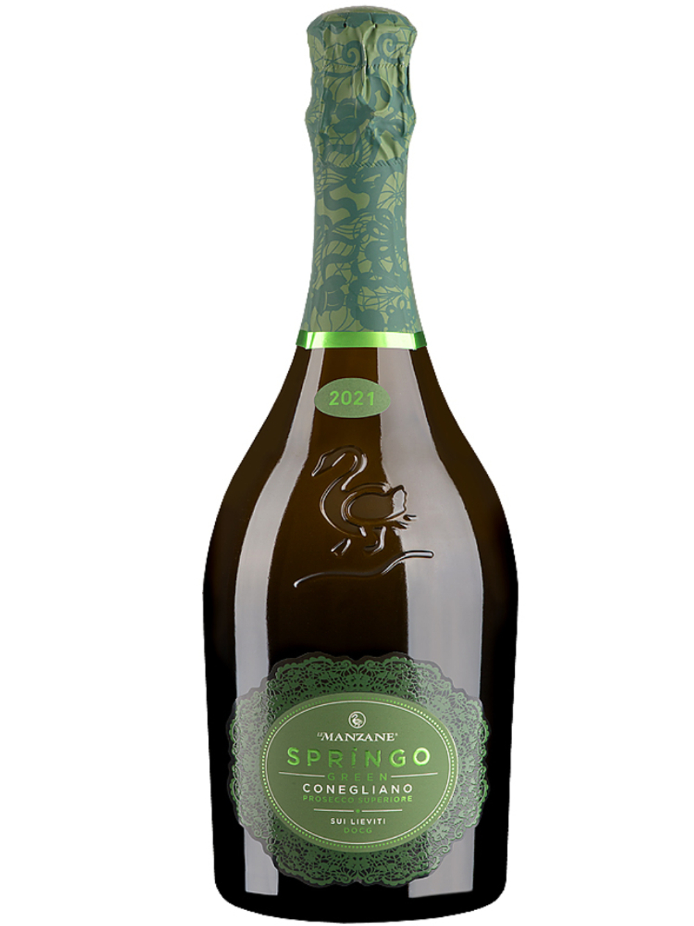 Le Manzane Prosecco Springo Green, DOCG Conegliano Valdobbiadene Prosecco Superiore Sui Lieviti