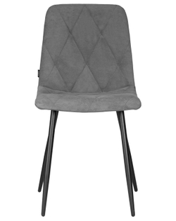 Набор 4 шт Стул обеденный DOBRIN CHILLY ROMBO, Серый Simple 33, основание черное