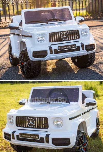 Детский электромобиль Mercedes-Benz AMG-G 63, белый