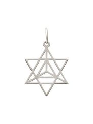 Подвеска Меркаба (Звездный Тетраэдр) из серебра