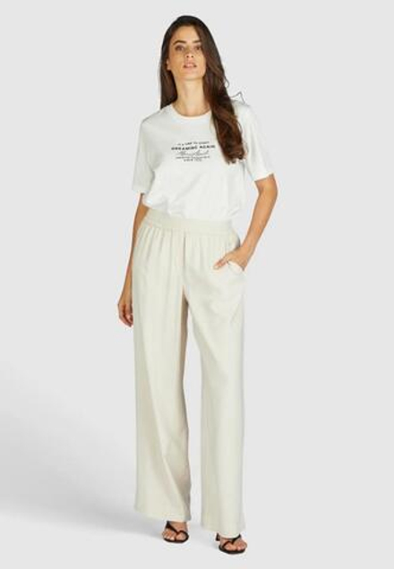 Брюки MARC AUREL 1688 молочный клеш