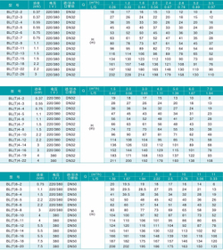 BLT Вертикальный многоступенчатый центробежный насос из чугуна, DN50 (до +68°С) для воды