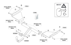 Фаркоп Brink (Thule) 576200 для Mazda 6 (2013 - )(паспорт и сертификат в комплекте)(без электрики)