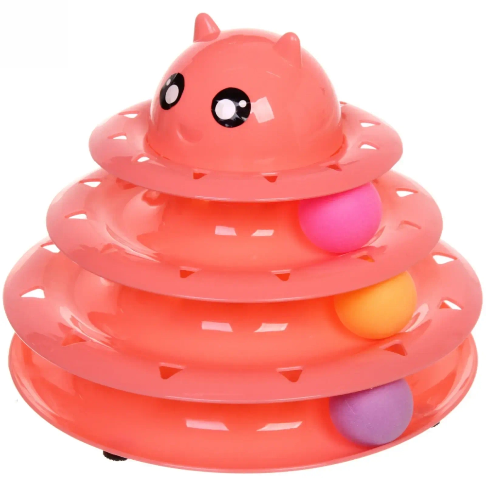 Интерактивная игрушка для кошки «Инопланетянин» 25*19см цвет розовый Ultramarine