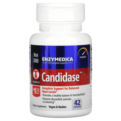 Enzymedica Candidase, Ферменты энзимы для пищеварения, Кандидаза , 42 капсулы