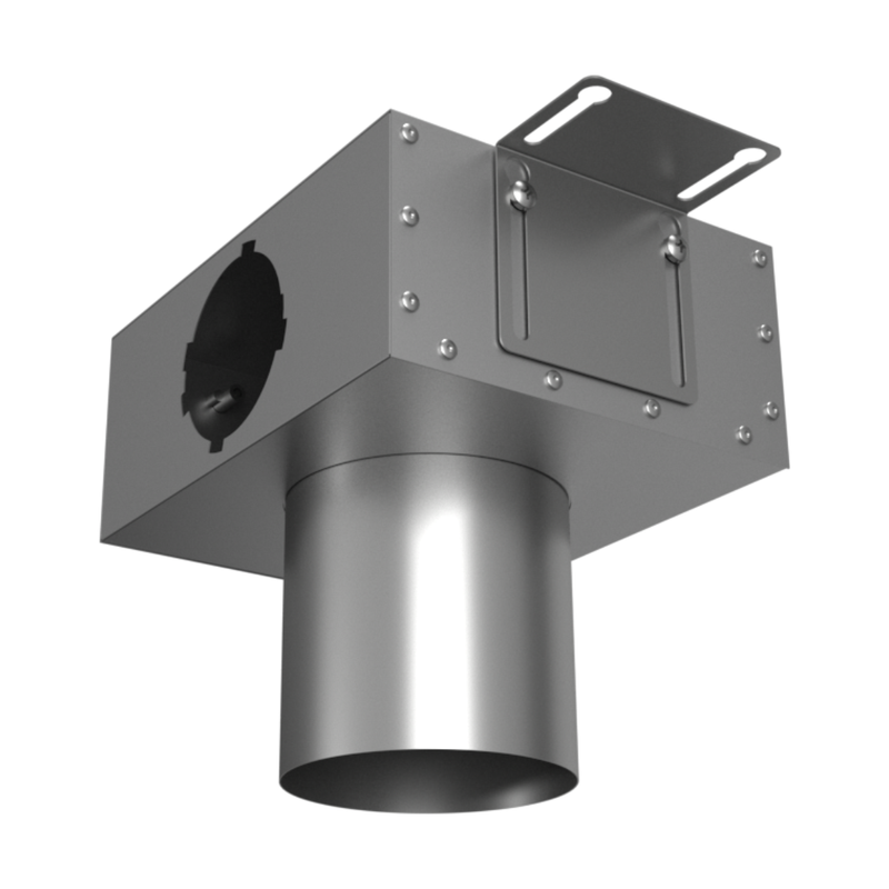 Присоединительная коробка потолочная VPS 125/90×1 на 1 выход, круглая