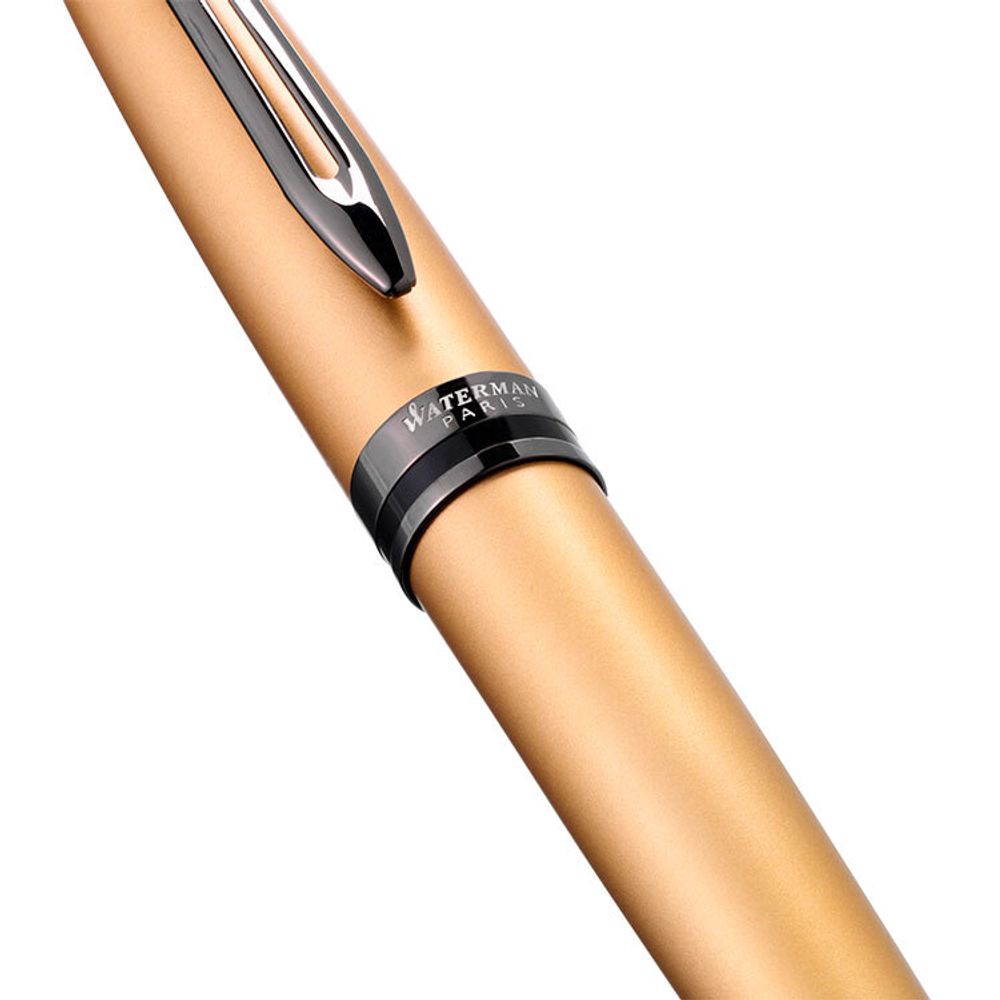 Ручка-роллер Waterman Expert DeLuxe Metallic Gold RT (2119259) 2