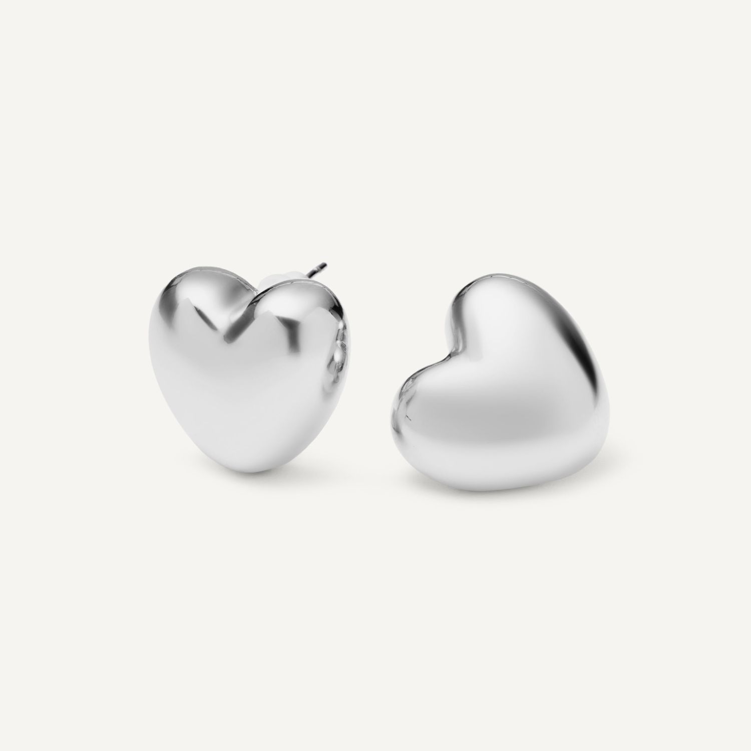 Серьги Plumpy Heart Earrings – Silver