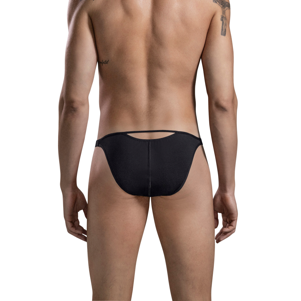 Мужские трусы слипы черные Clever Moda LUXURY BRIEF SLIP 167811