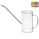 Лейка для растений 1л «Роса» с прикорневым поливом, прозрачная ДоброСад