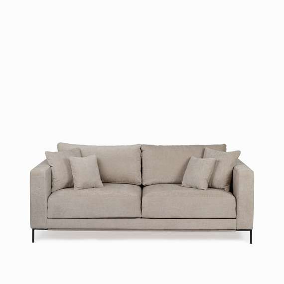 Диван раскладной Newton 230 см, серо-бежевый