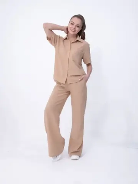 Костюм с брюками льняной