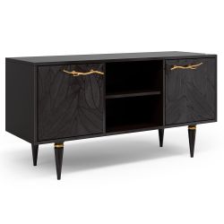 Тумба под ТВ Арт Колор leaves 117см Классик Голд Терпкий коричневый