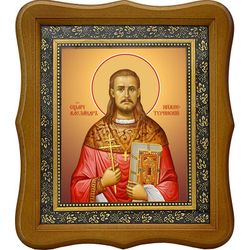 Александр (Адрианов) Нижнетуринский священномученик, пресвитер. Икона на холсте.