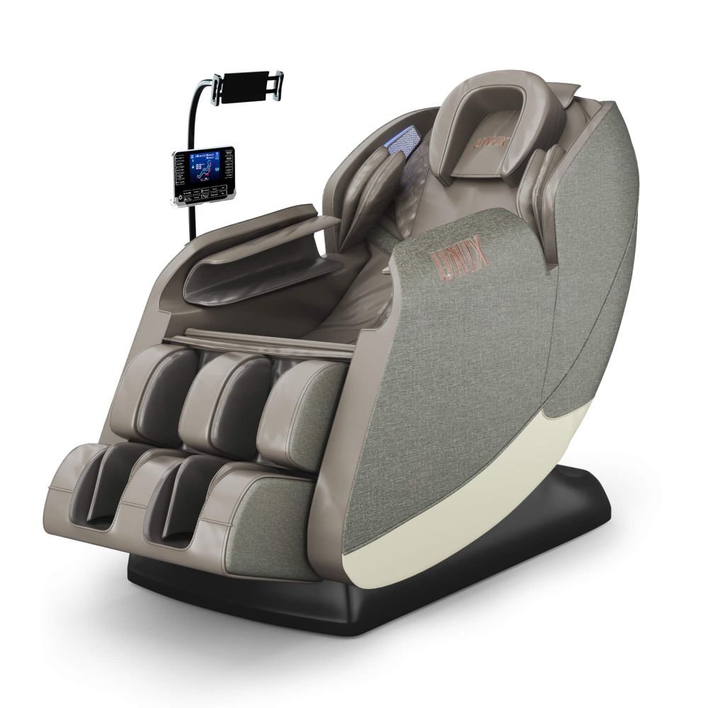 Массажное кресло UNIX Амелия / Amelia серый