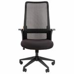 Кресло офисное Chairman CH 573, сетка/ткань, черное, ш/к 53342, 7134740