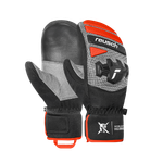 REUSCH 25/26 варежки горнолыжные 6511533_7588 Worldcup Warrior R-Tex XT Mitten Bl/Sil/Fl Red