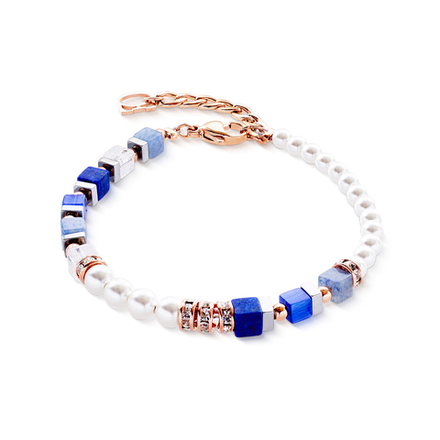 Браслет Coeur de Lion Blue Rose Gold 4354/30-0759