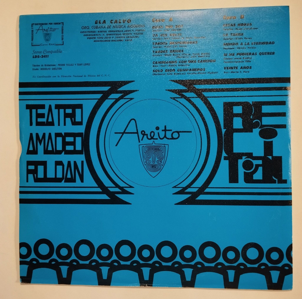 Винтажная виниловая пластинка LP Ela Calvo (Cuba 1975)