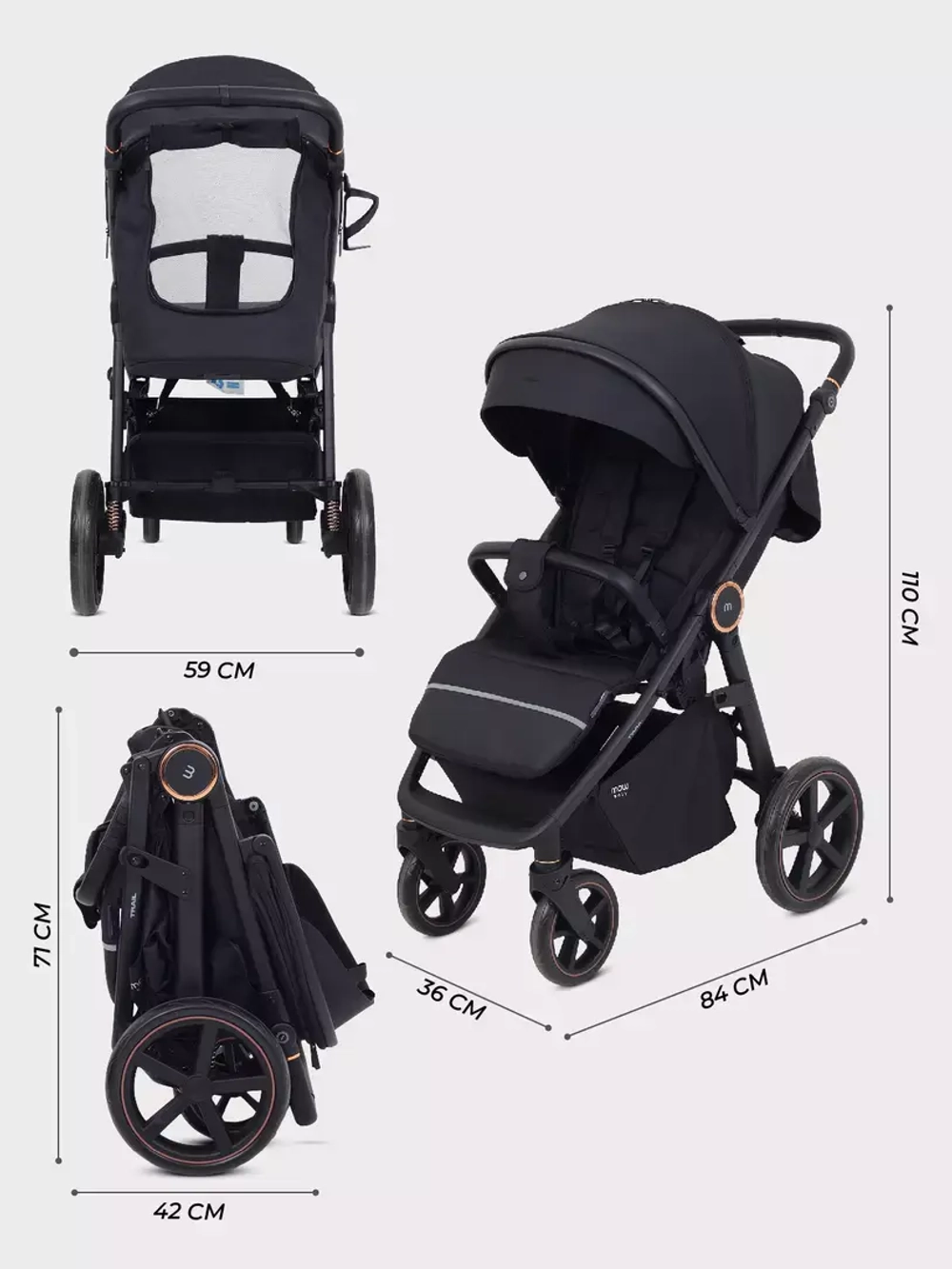 Коляска детская MOWBaby "TRAIL" MB090