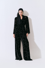 Жакет из панбархата с воротником