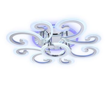 Потолочный светодиодный светильник с пультом FA5146/8+1 CH 112W хром (ПДУ РАДИО 2.4) Acrylic Ambrella