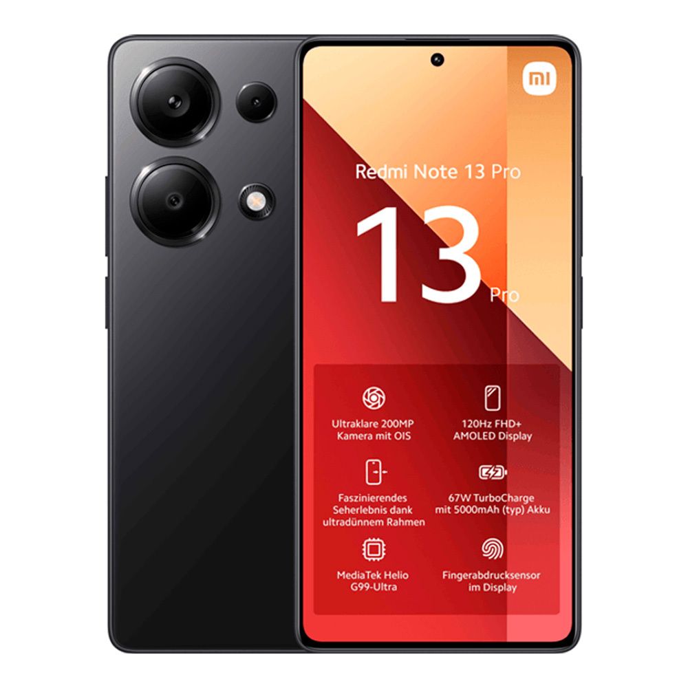 Смартфон Xiaomi Redmi Note 13 Pro 8/256 ГБ Black EU