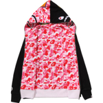 A Bathing Ape Bathing Ape Sweatshirts Moderate No Fleece Lined Zip Closure 0zxswmx08151p черный розовый
