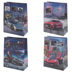 GAEM Пакет подарочный S (бумага 210г/м2, блок микс 12шт), L18 W9 H24 см, 4в.