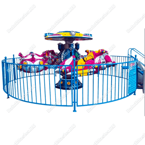 Электрическая Аттракцион карусель «Ракеты», 6×6×2,7 м