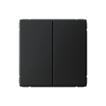 ARTGALLERY 2-клавишный ПЕРЕКЛЮЧАТЕЛЬ, сх.6/2, 10АХ, механизм, КАРБОН