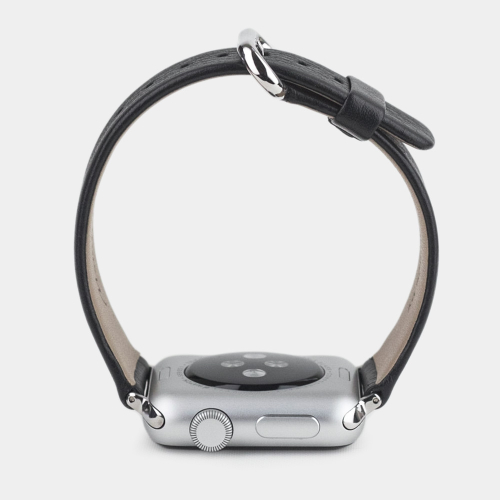 Ремешок для Apple Watch 40/41/42 mm из кожи теленка, черного цвета