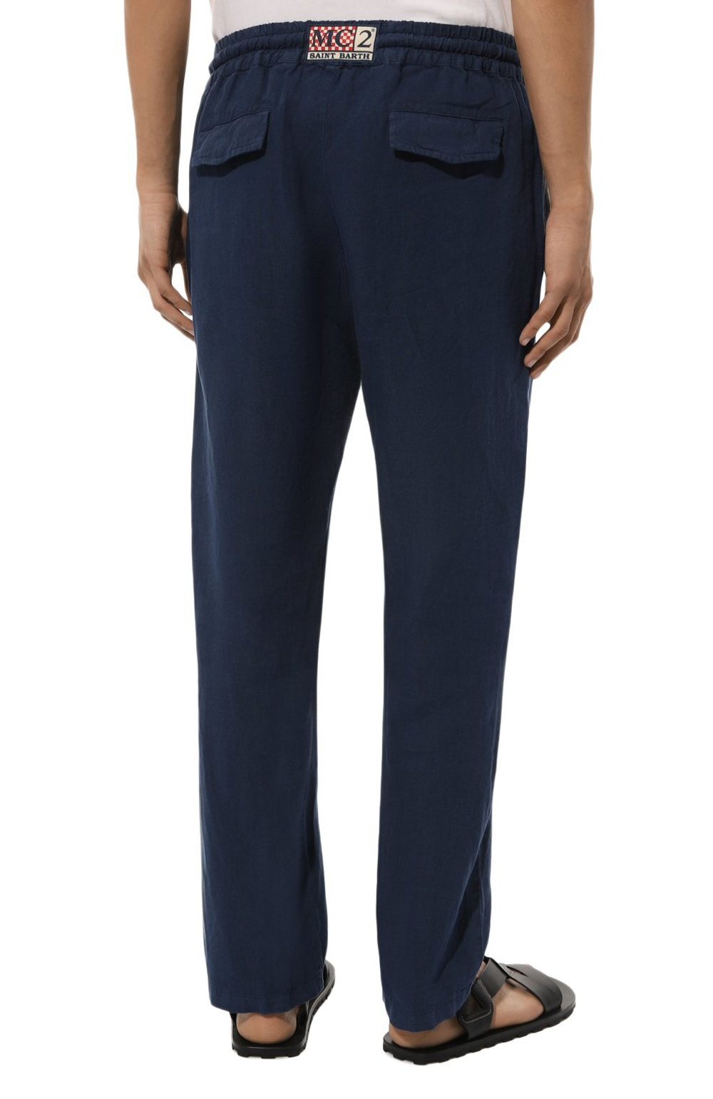 Брюки муж. MC Saint Barth CALAIS 61 синий лён