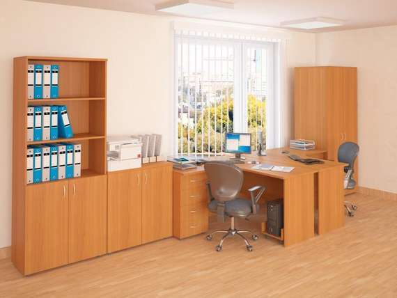 Офисная мебель Бюджет ольха